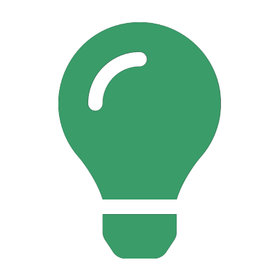 Icon of a light bulb representing utilities